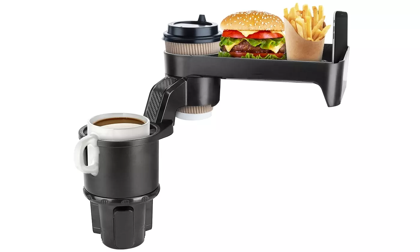 iMounTEK 3-in-1 360-Degree Car Cup Holder Tray Expander Adapter Organizer - Primary Image