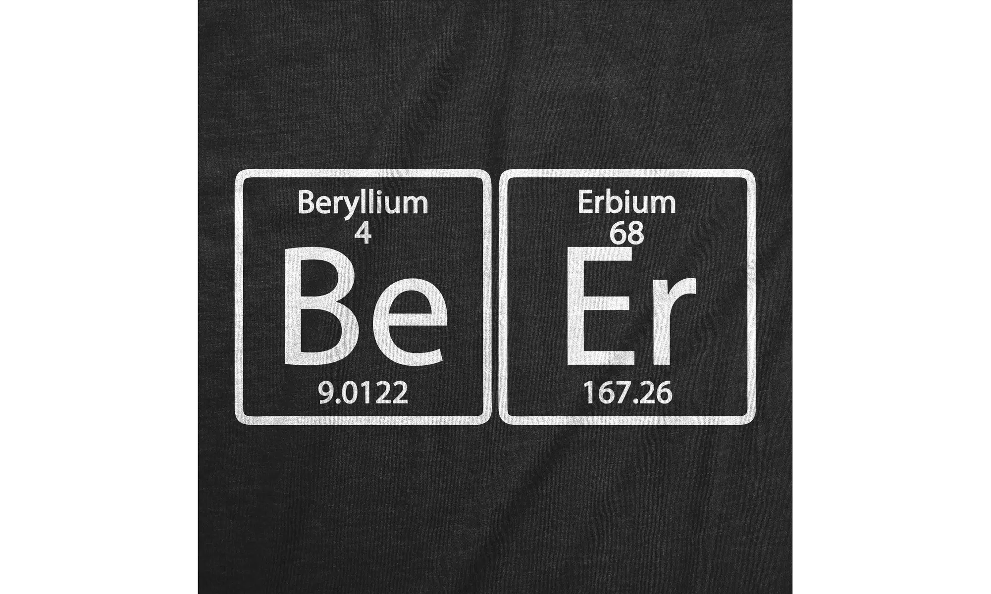Element of Beer Nerdy Science T-Shirt Periodic Table Geek Graphic Tees - Second Medium