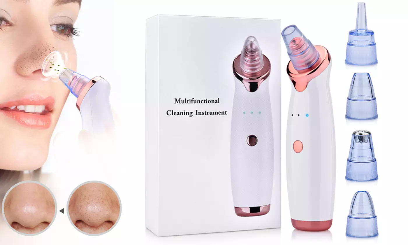 Electric Blackhead Remover Vacuum Facial Pore Cleanser Acne Suction Extractor