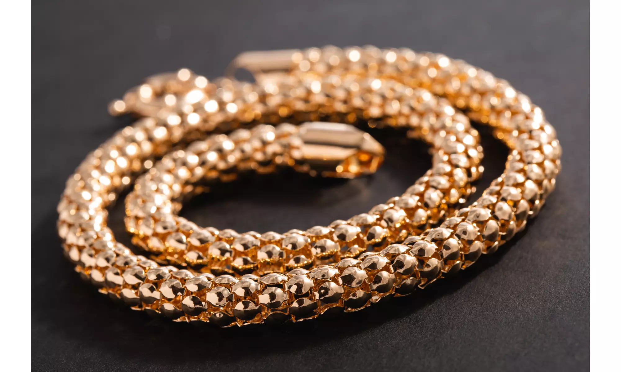 18k Gold Filled Popcorn Chain - Second Medium