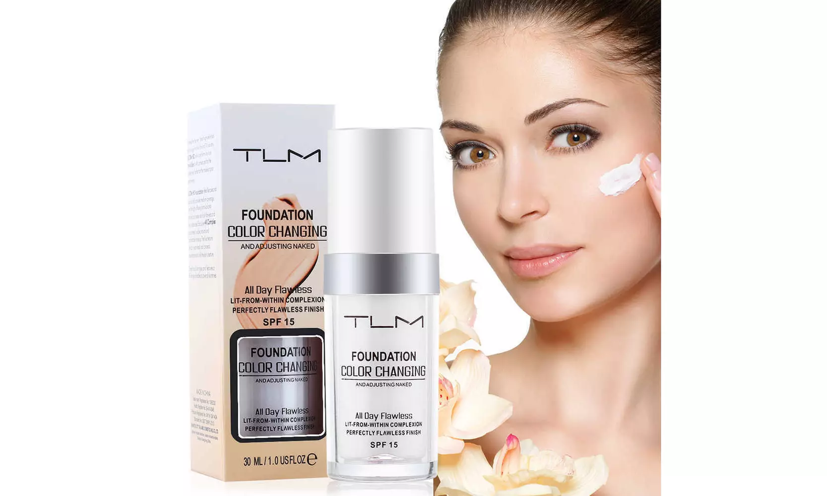 New Pro Classic TLM Colour Changing Foundation Magic Flawless Concealer Makeup - Primary Image