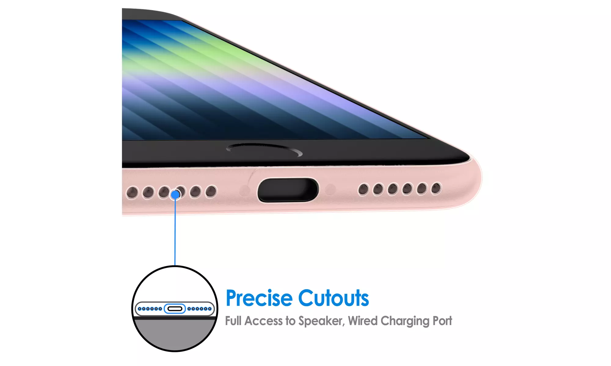 Ultra Slim Matte Hard Case for iPhone 8/7/SE 3/2, Camera Lens Cover Protection