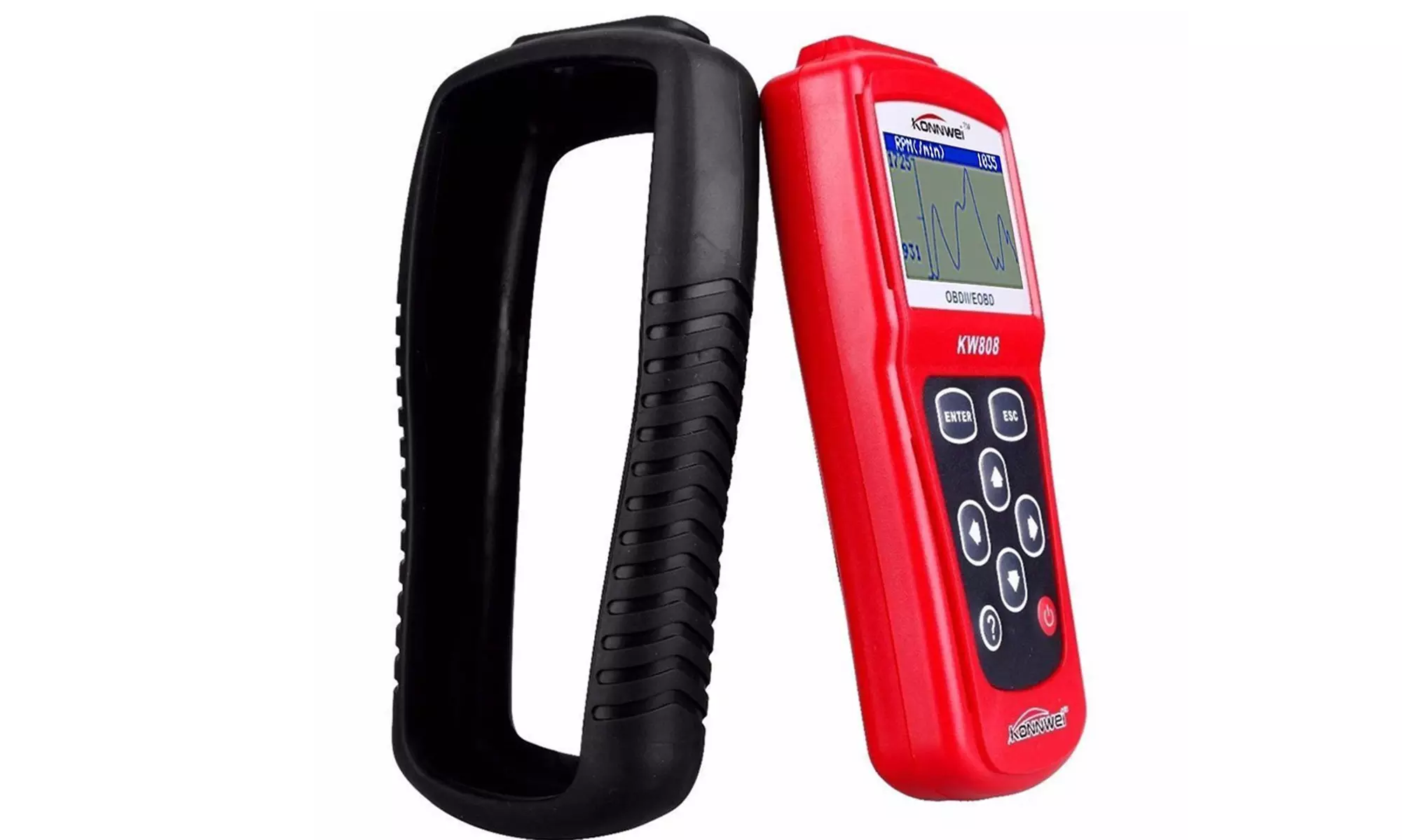 Konnwei KW808 Car Code Reader Diagnostic Scanner OBDII EOBD Engine Fault Tool - Primary Image