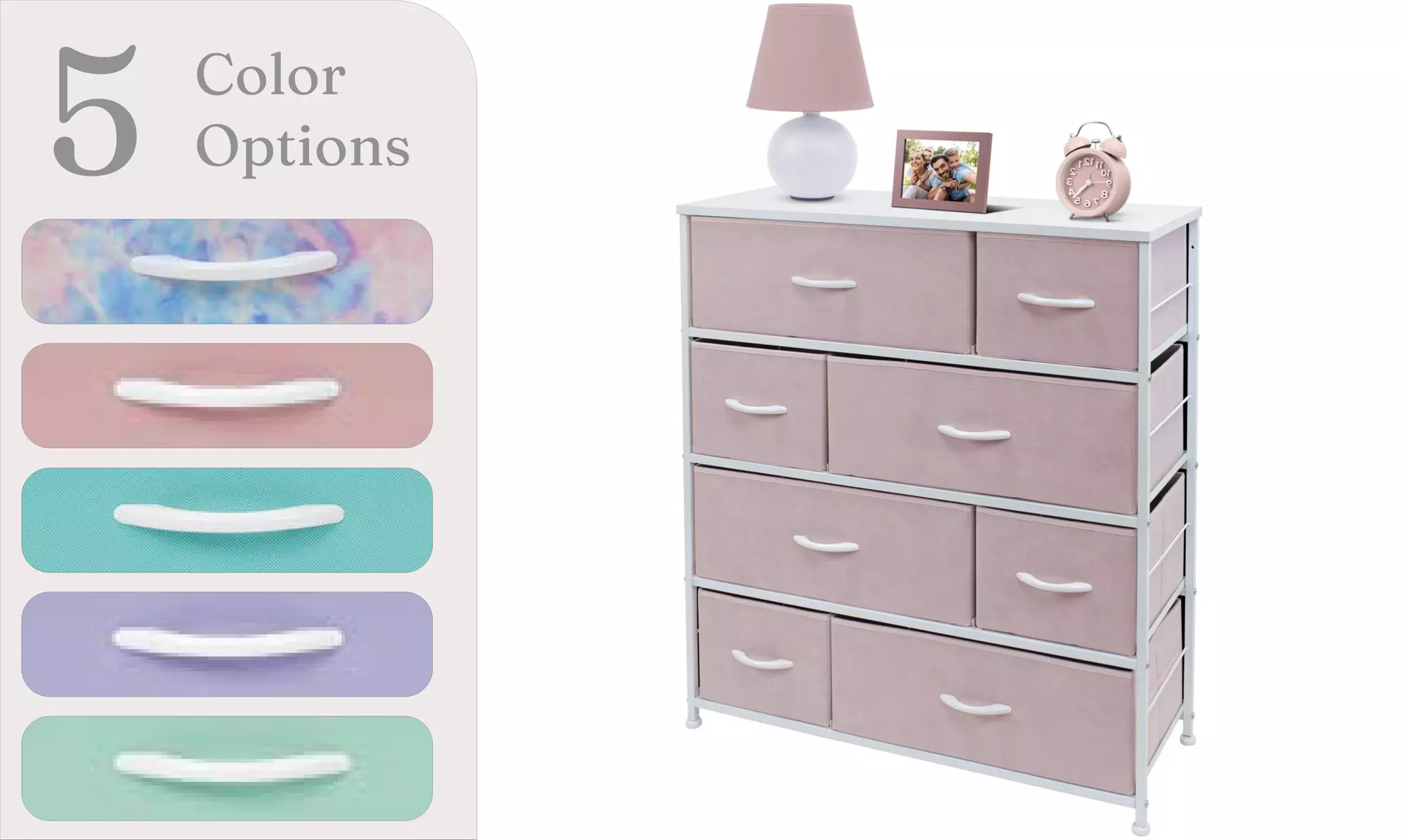 Sorbus Dresser w/ 8 Drawers - Furniture Storage Chest Organizer Unit for Bedroom - Primary Image