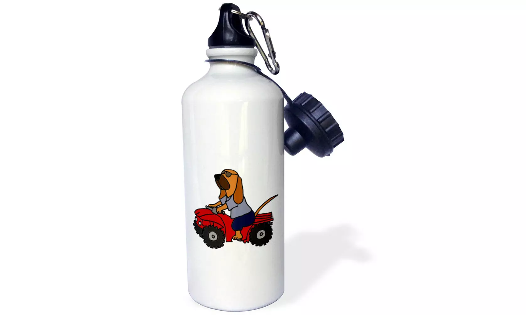 3dRose Gartenflagge – „Bloodhound Redneck Mit Rotem ATV“, 30,5 X 45,7 Cm, Aus Polyester (einseitig Bedruckt)