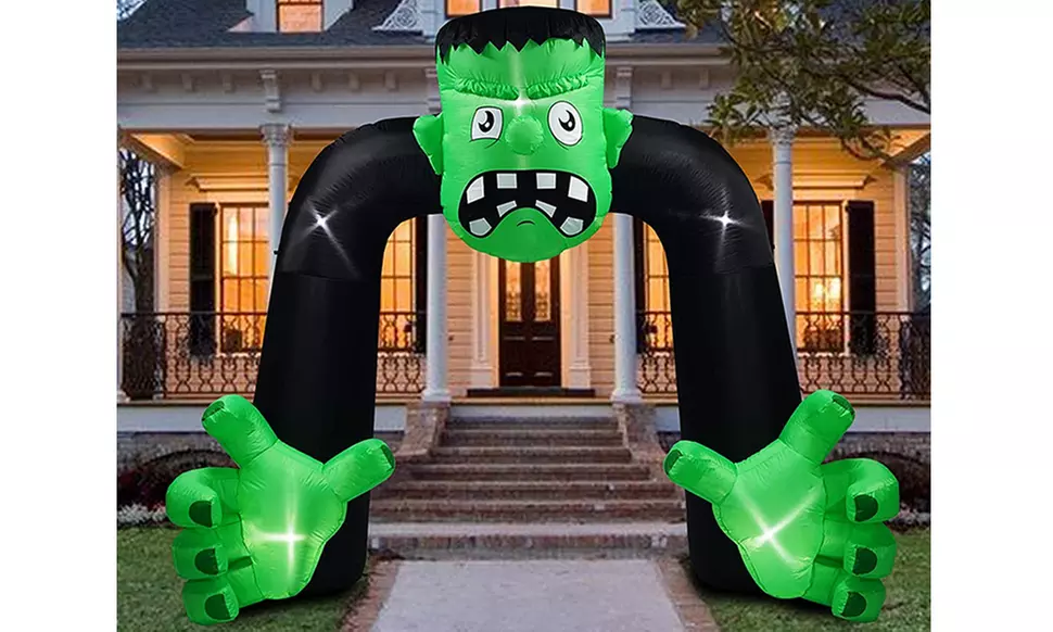 10ft Halloween LED Inflatable Frankenstein Archway - Primary Image