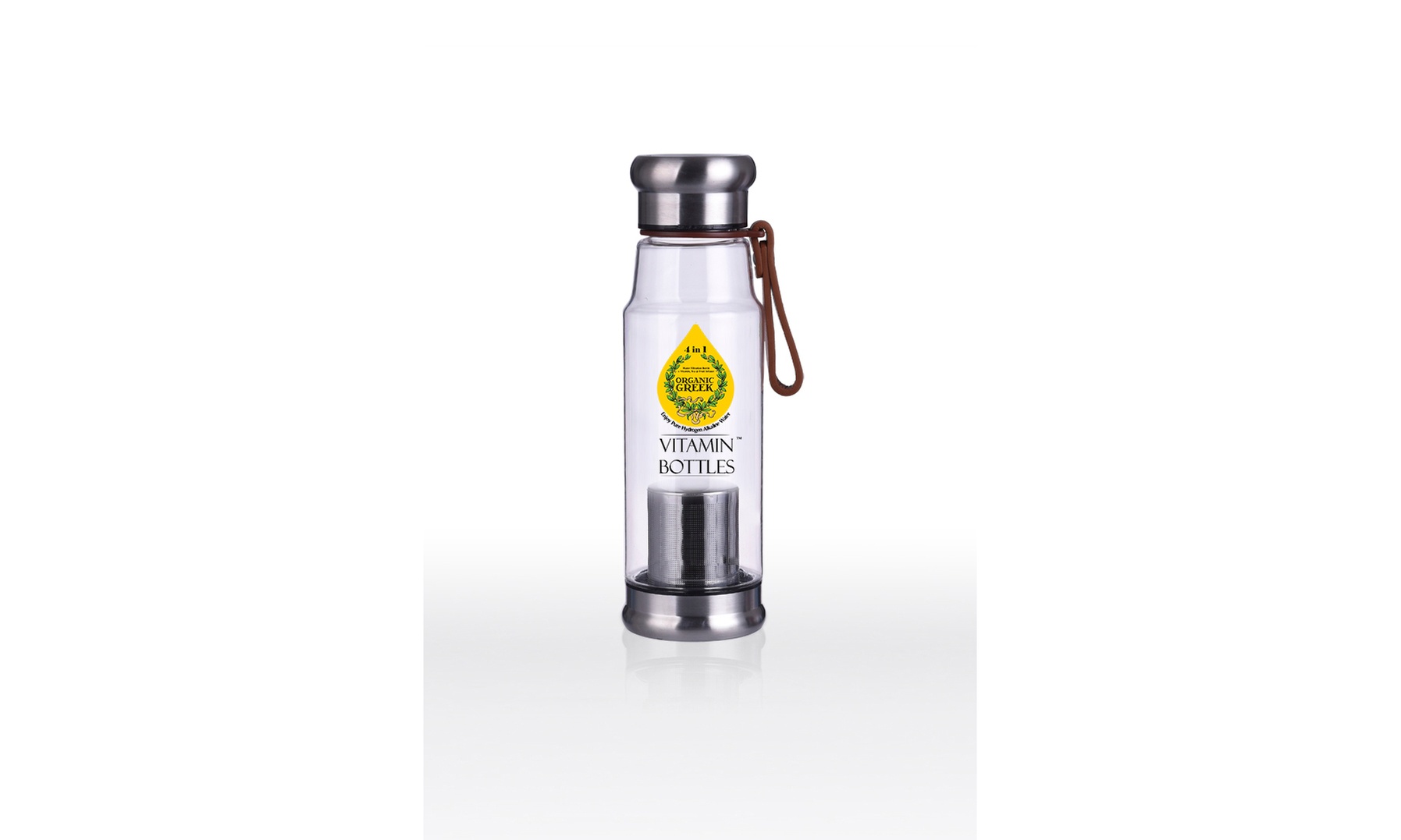 Organic Greek Vitamin Bottles Hydrogen Alkaline Generator Water Filter 4 in 1 