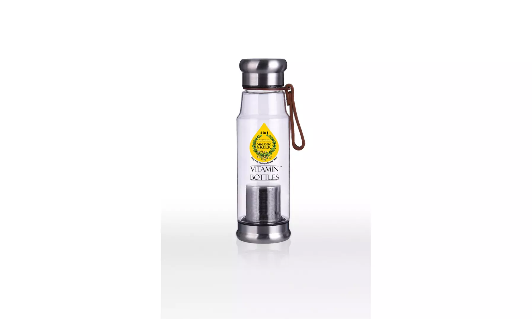 Organic Greek Vitamin Bottles Hydrogen Alkaline Generator Water Filter 4 in 1 