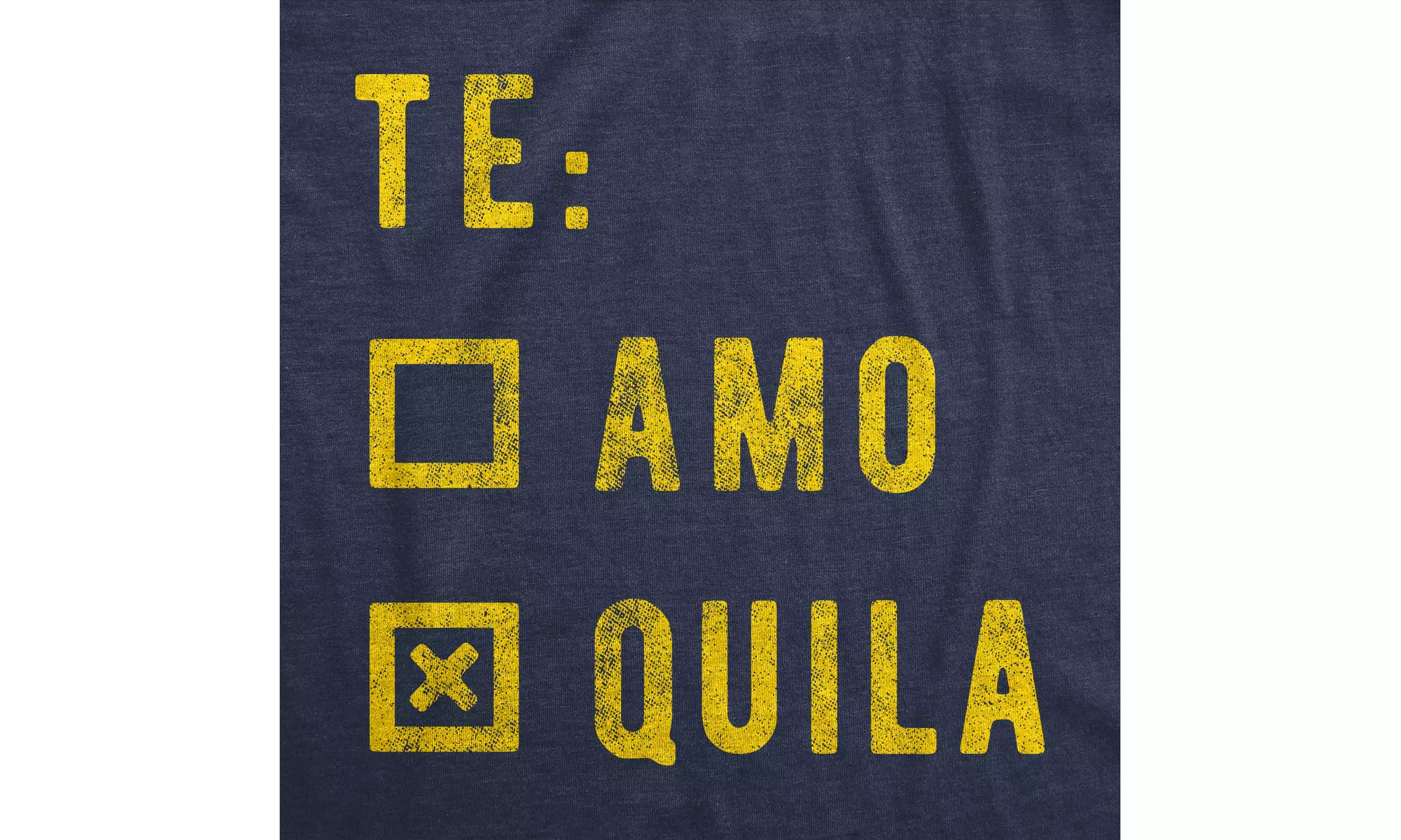 Womens Te amo Tequila Tshirt Funny Taco Tuesday Margarita Graphic Tee - Second Medium