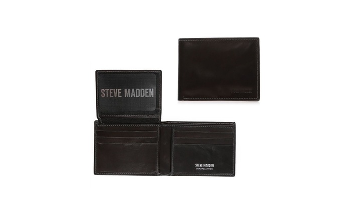 steve madden wallet black