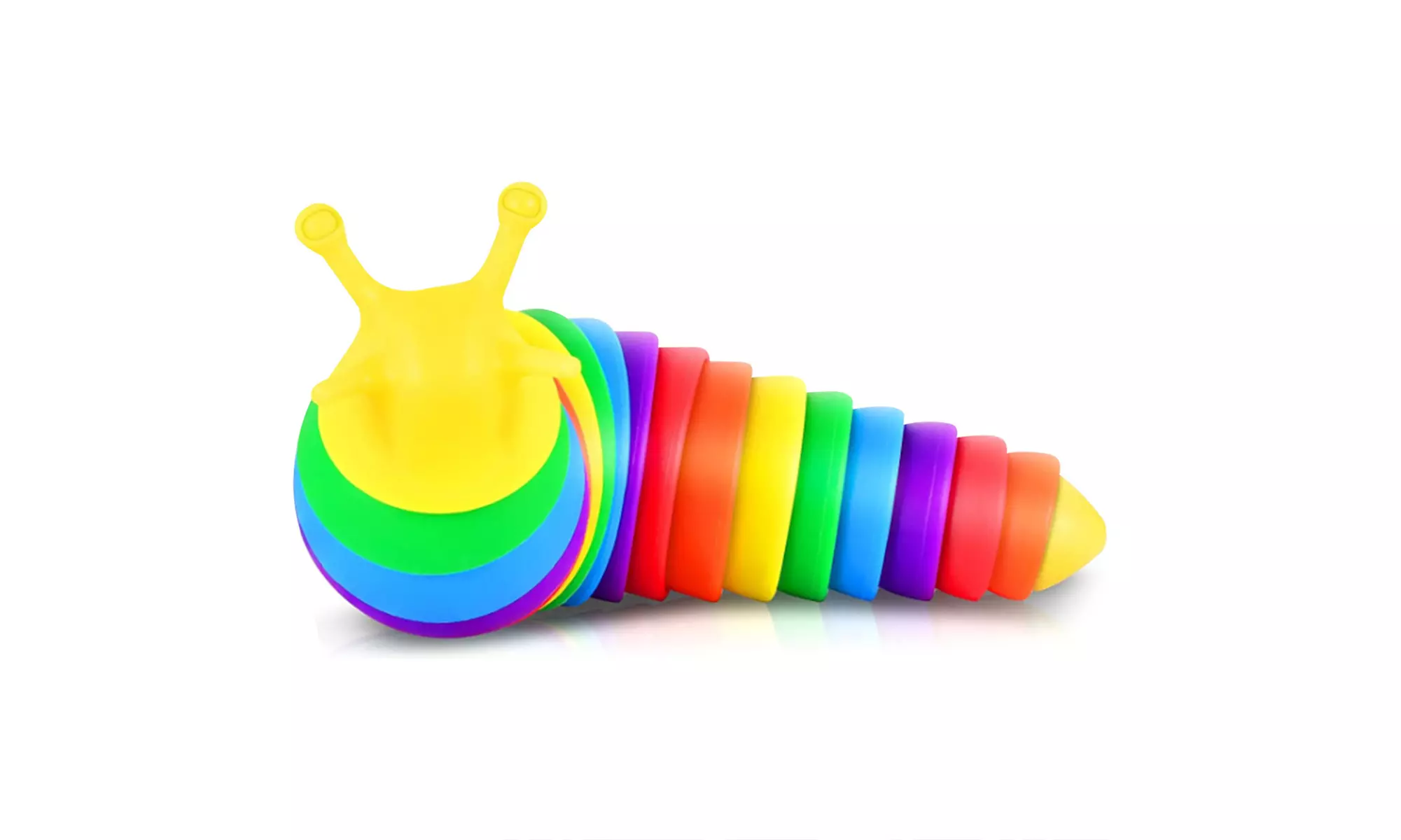 Zummy  Fidget Slug Mini Toys 3D Articulated Sensory Toy Gift for Kids Children 