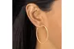 10k Yellow Gold Hoop Earrings (40mm) - Second Medium