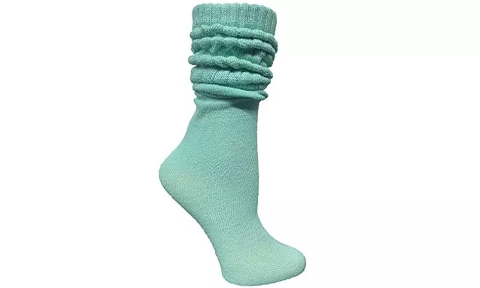 6 Pairs Yacht & Smith Womens Cotton Slouch Chunky Socks, Womens Boot Socks