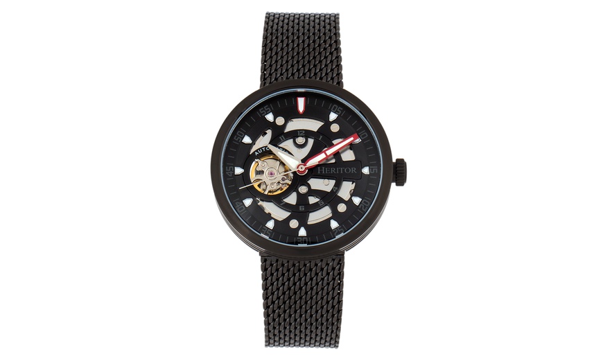 Heritor discount jasper watch