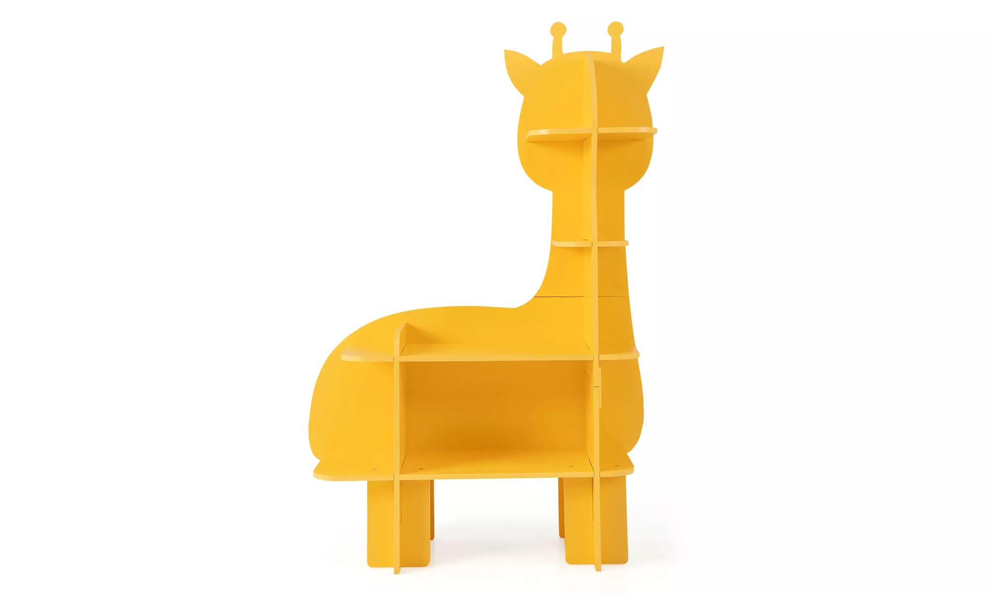 Costway Animal Bookcase for Kids 2/3/4-Tier Toy Storage Organizer Open Shelves