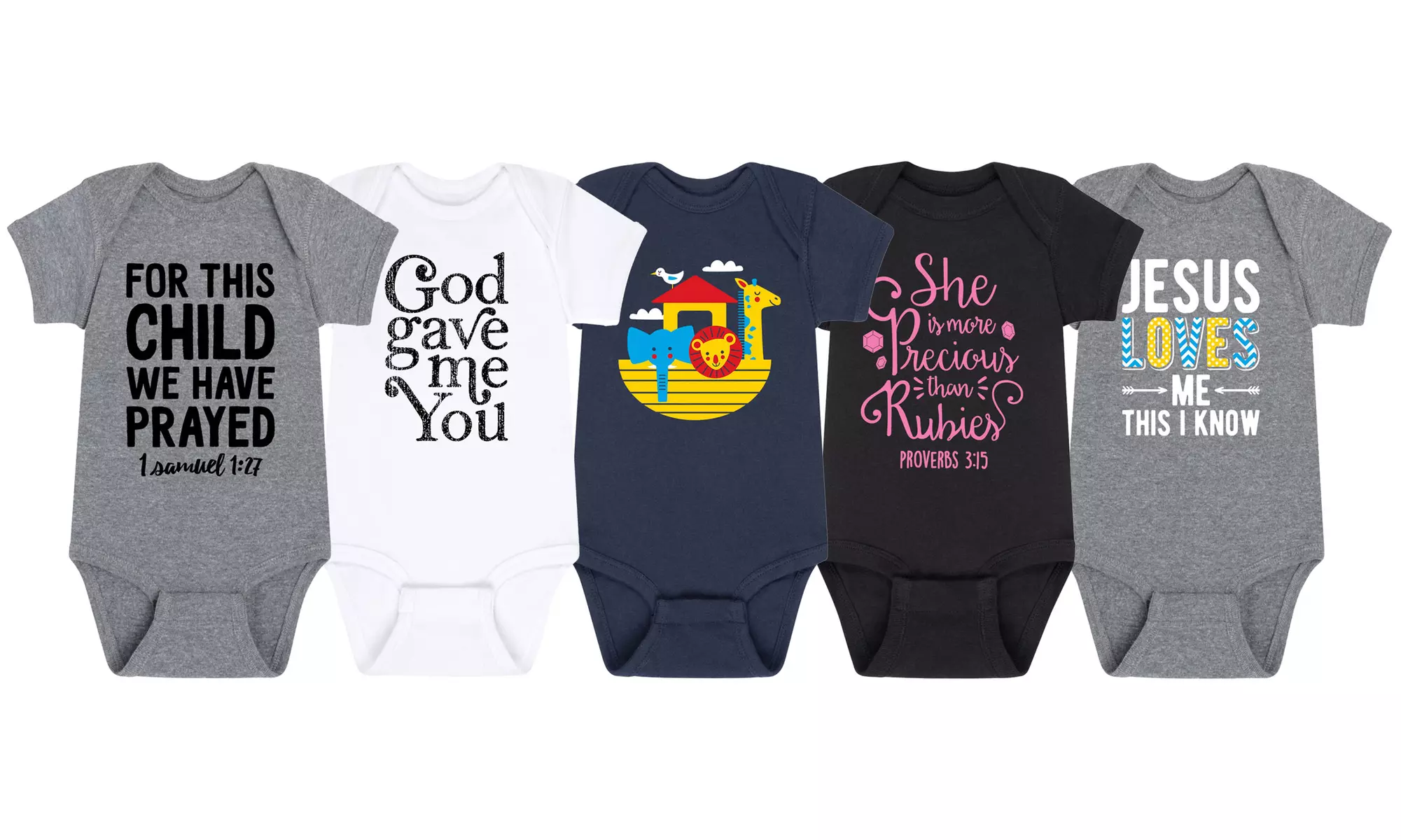 Solid Light: Infant Christian Body Suits - Primary Image
