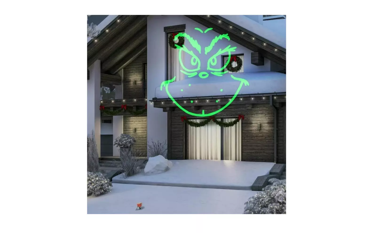 Christmas Lightshow Projection Neon Static The Grinch Dr.Seuss - Primary Image