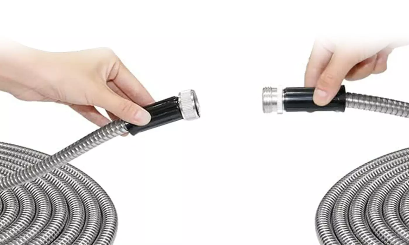 iMounTEK Metal Garden Hose Stainless Steel Water Hose