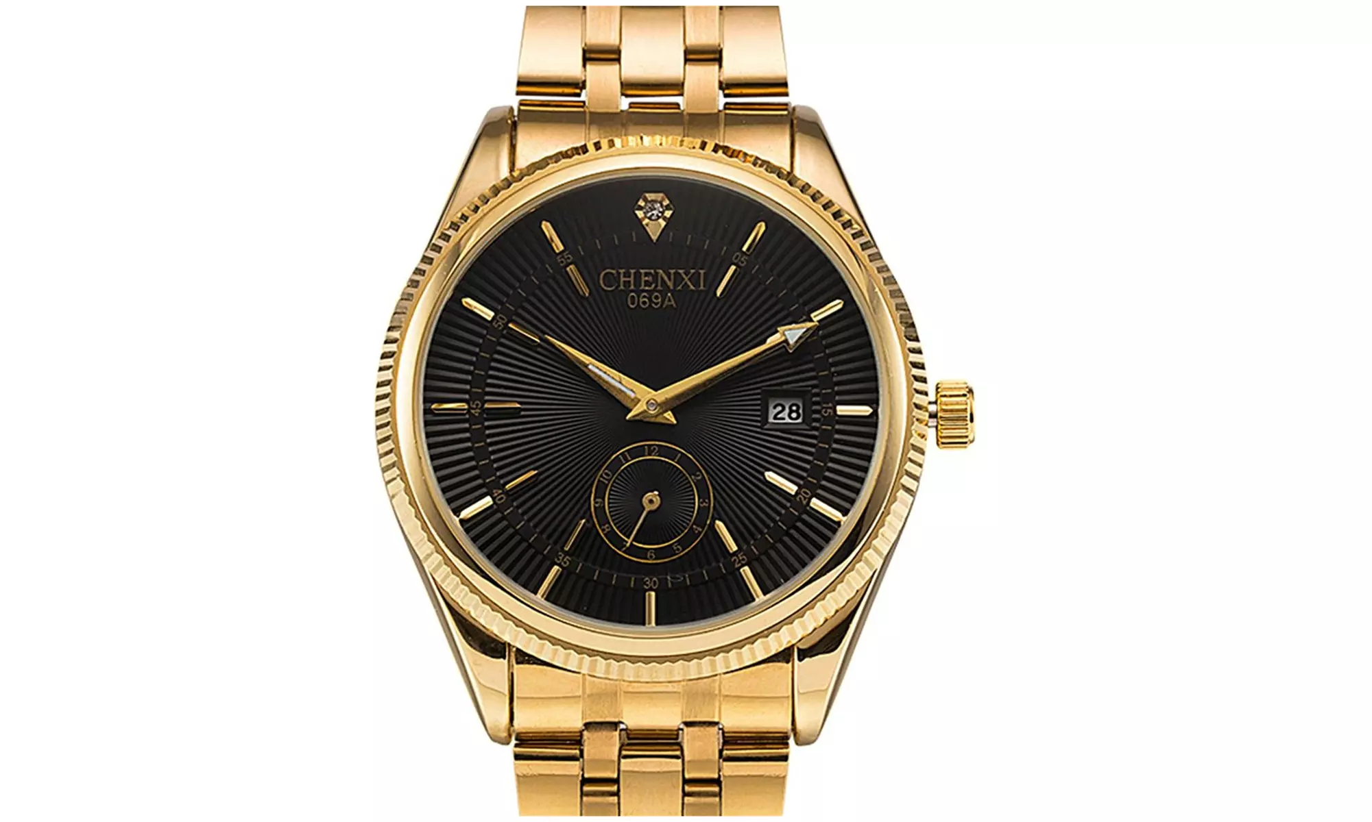 CHENXI  Calendar Quartz Gold  Luxury Men's Watch - Second Medium