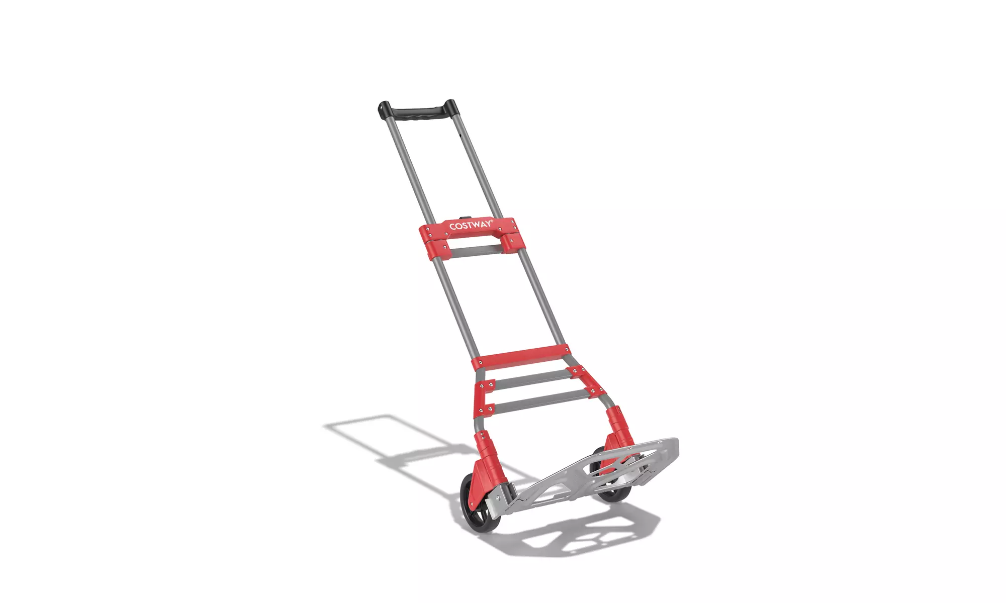 Costway Folding Hand Truck 150lbs Capacity Dolly with Telescoping Bungee Cord - Second Medium