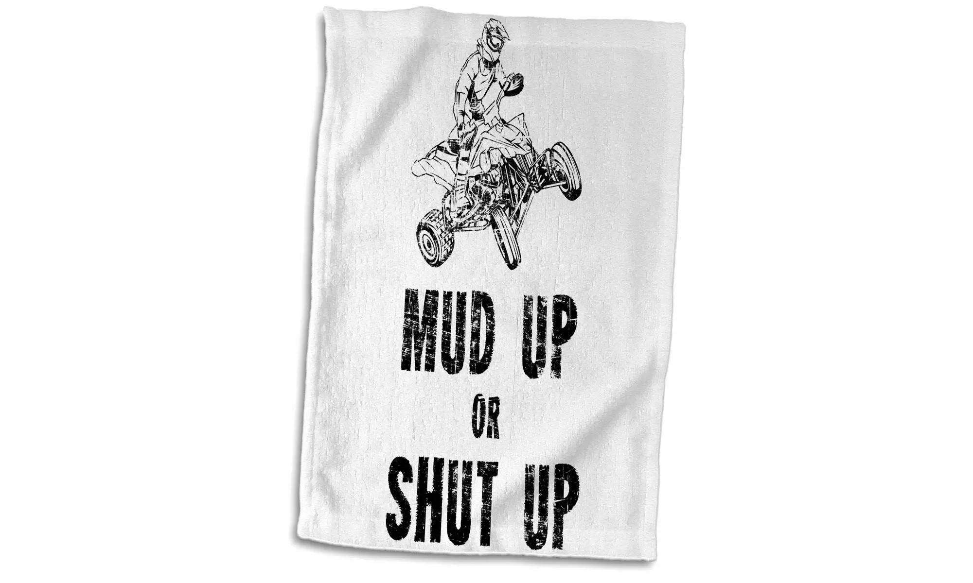  Towel - ATV Mud Up Or Shut Up Cool Quad Biker Design - 15 by 22-inches  - Primary Image