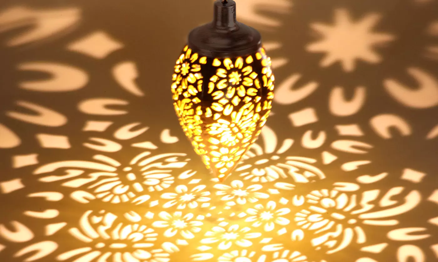 LED Solar Lantern Hanging Light Yard Patio Garden Lamp Decor Outdoor Waterproof