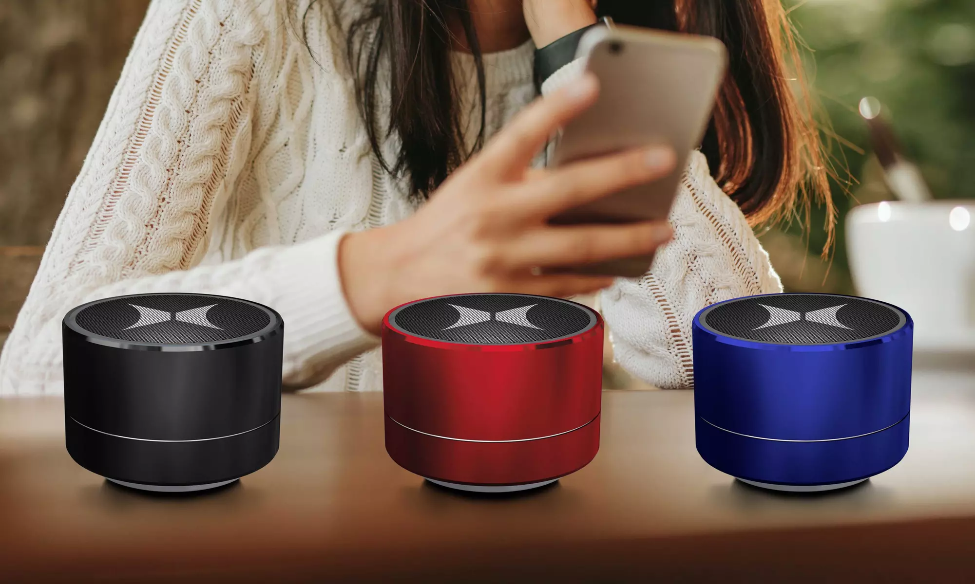 Xtreme Mini Round Helix Light-Up Bluetooth Speaker - Primary Image