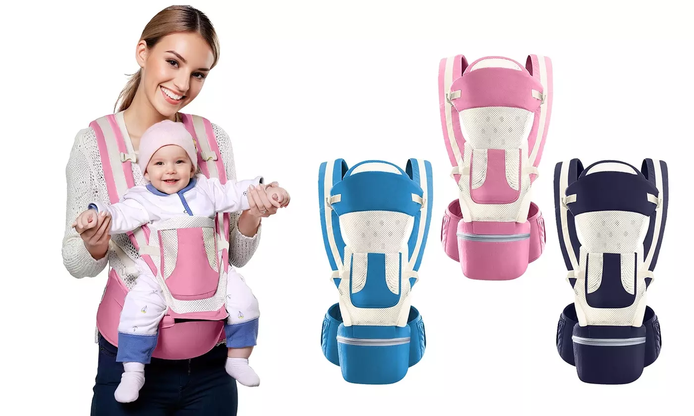 BabyLuv Ergonomic Adjustable Baby Carrier with Hip Seat for Newborns & Toddlers - Primary Image