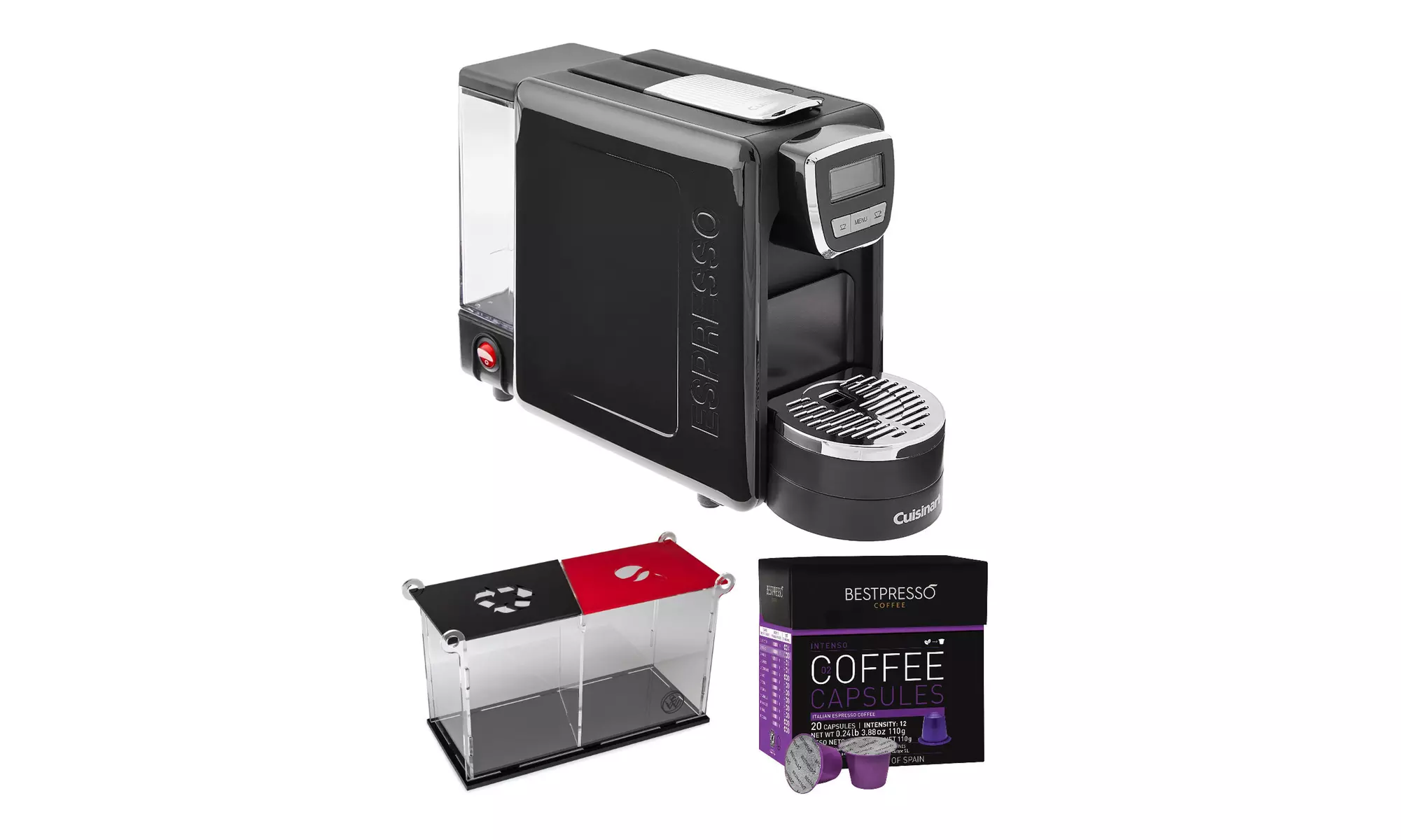 Cuisinart Espresso Defined Stainless Steel Espresso Machine (Black) Bundle - Primary Image