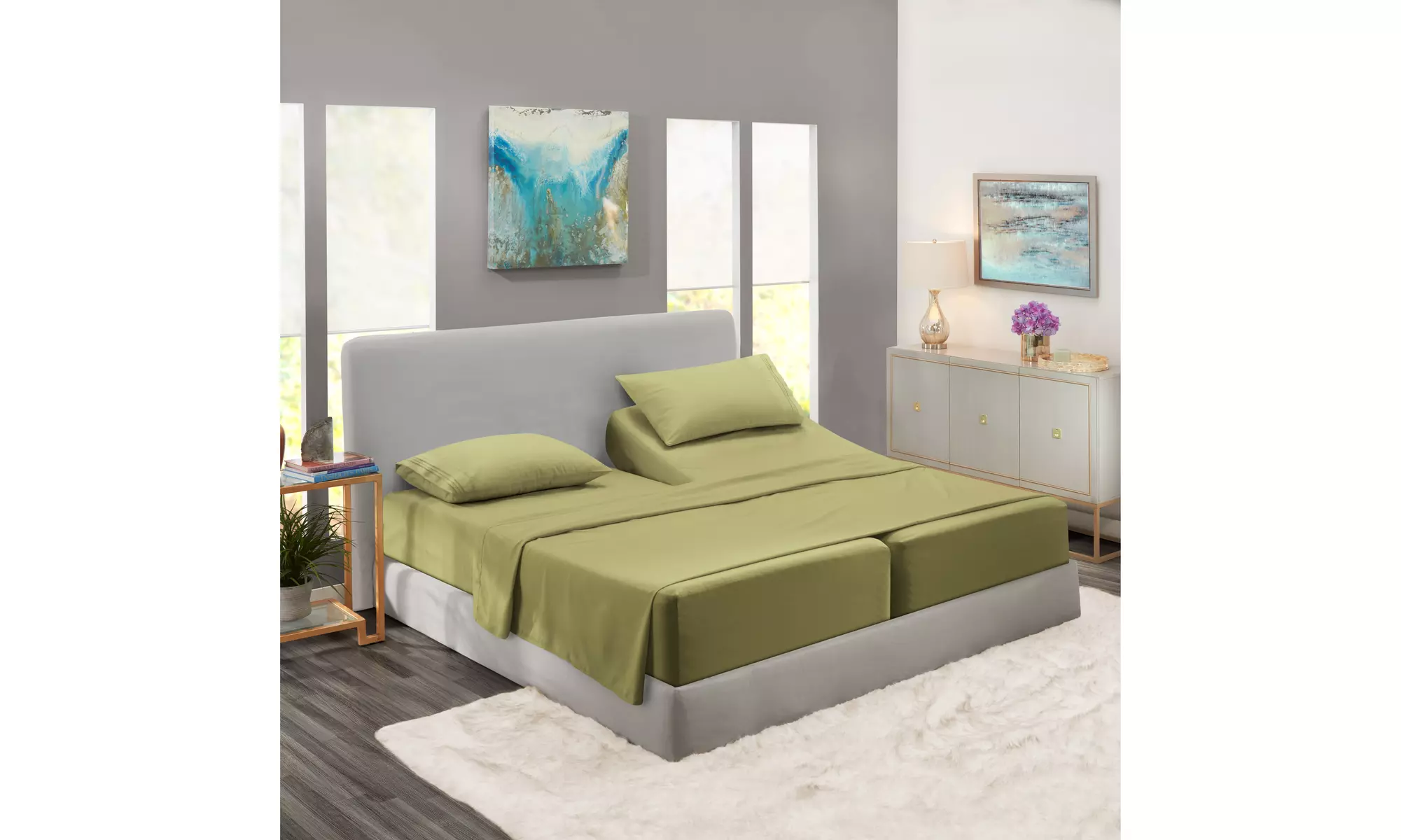 Nestl Premium Deep Pocket Extra Soft 1800 Microfiber Bed Sheet Set