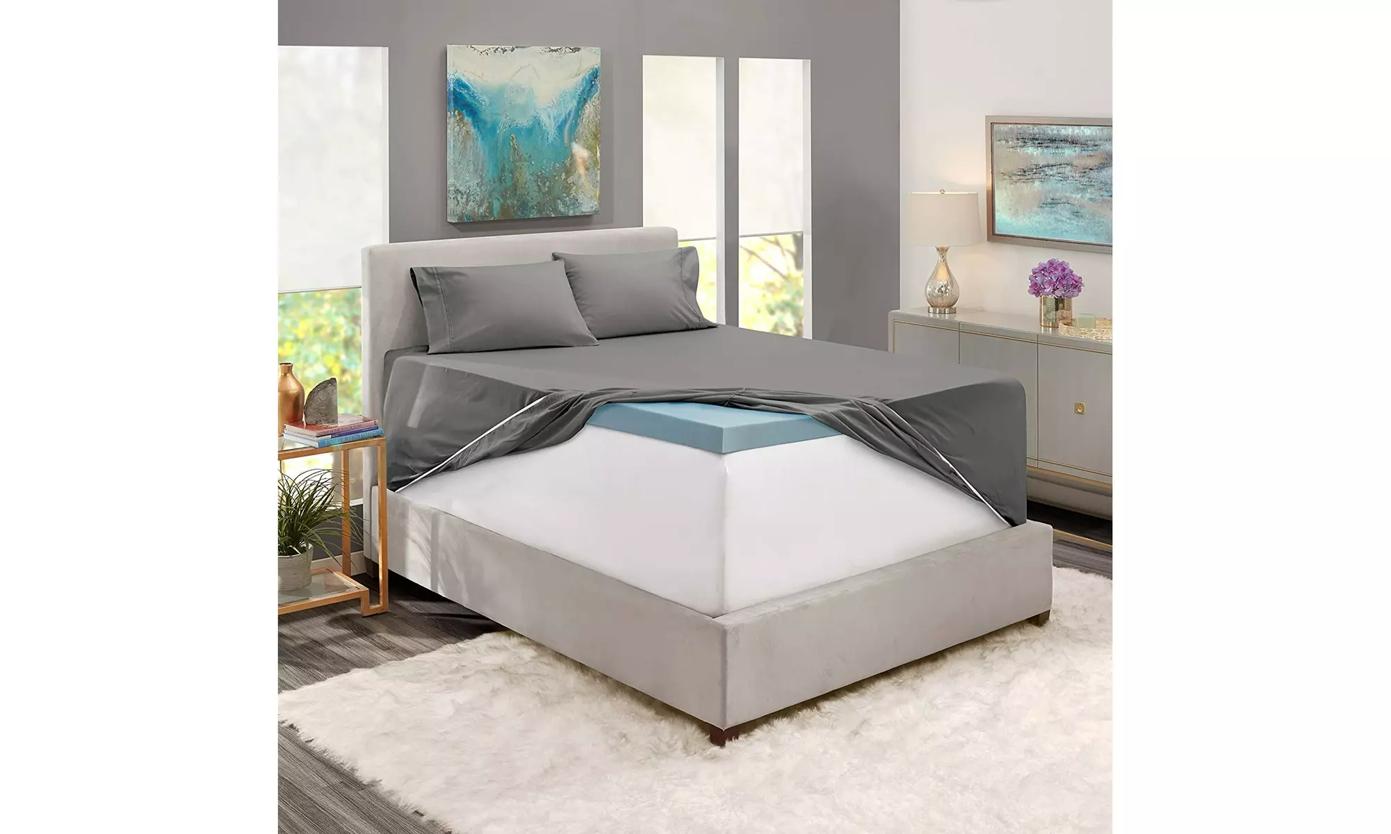 Hearth & Harbor Extra Deep Pocket Sheet Set - Microfiber Bed Sheets - 24" Depth