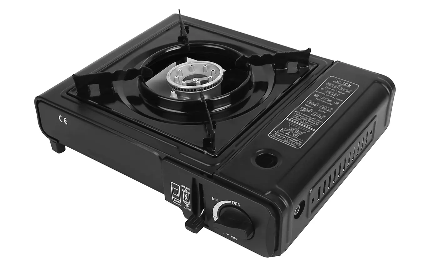 iMounTEK 3300W Portable Butane Gas Stove with Piezo Ignition and 8000BTU Burner