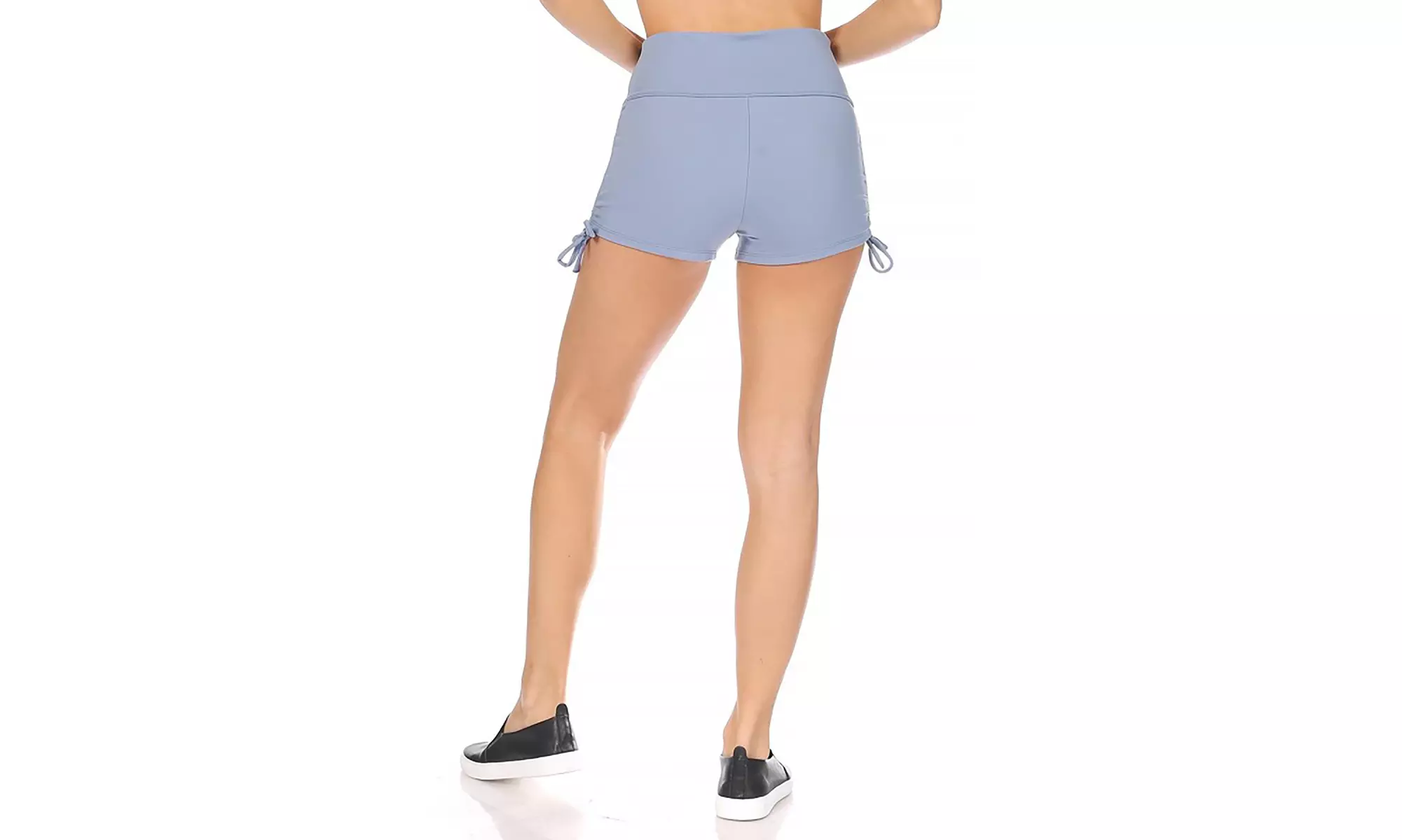 Women's Solid Detail Athletic Running Shorts