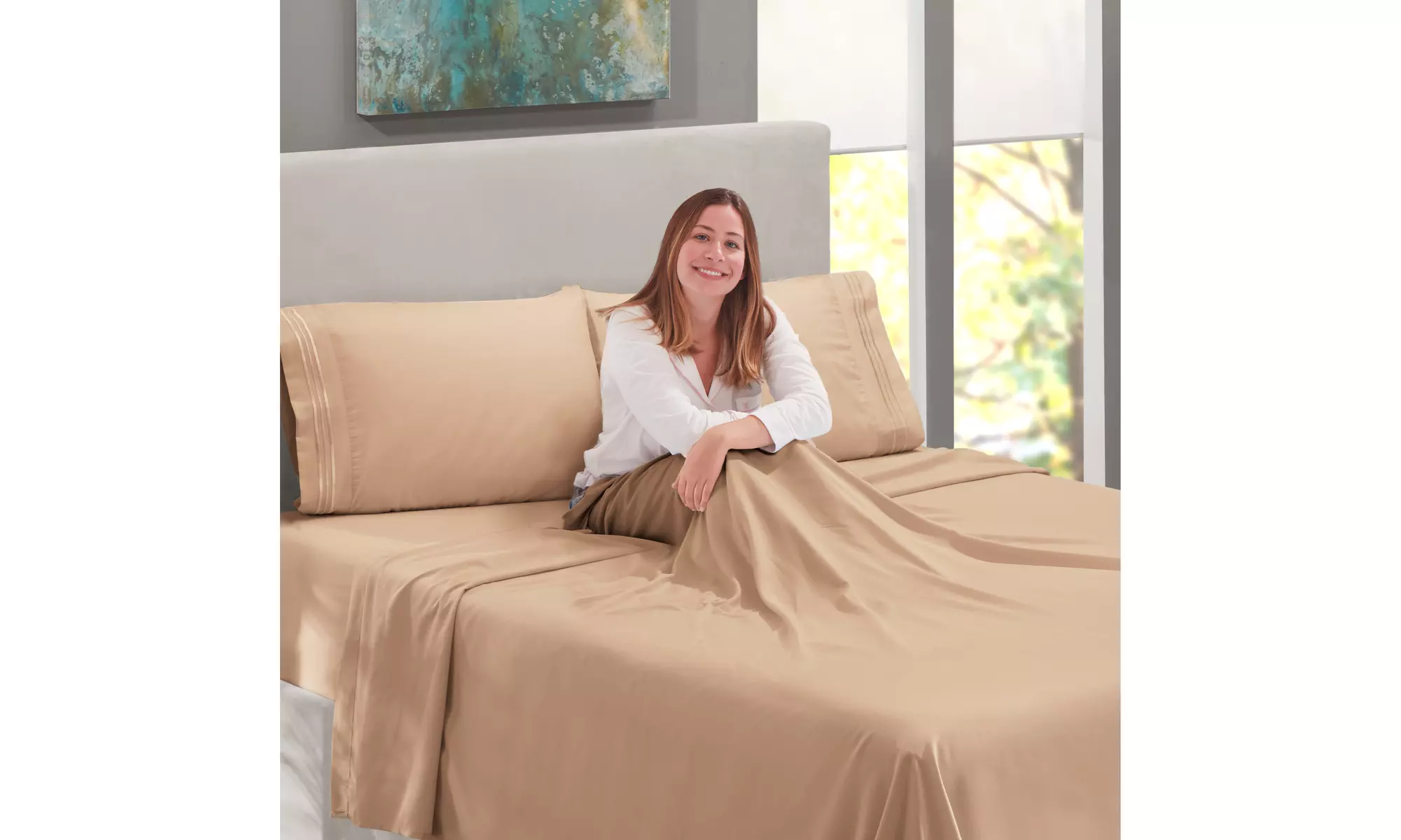 Nestl Premium Deep Pocket Extra Soft 1800 Microfiber Bed Sheet Set
