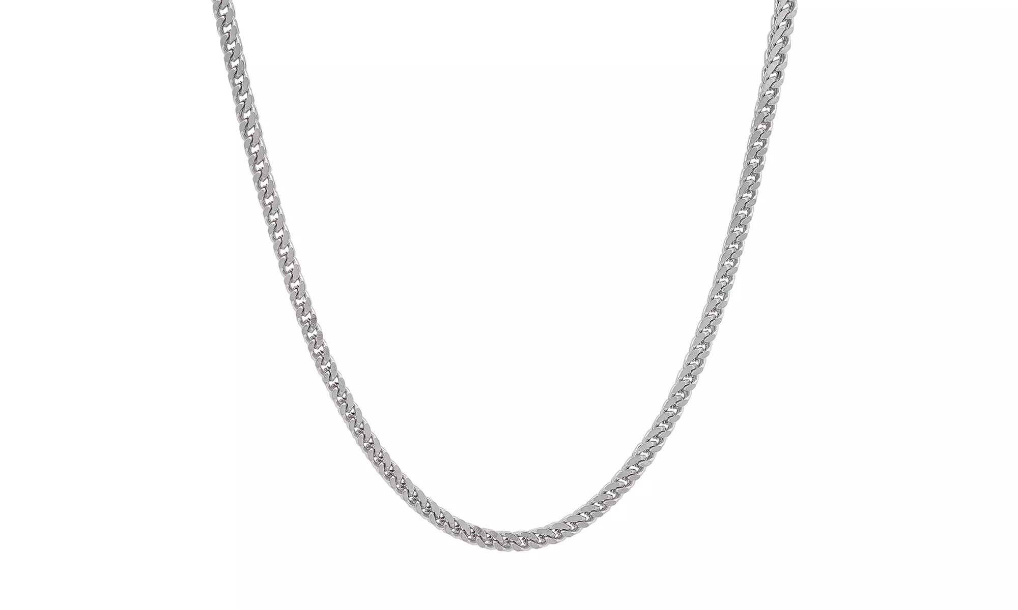 Men Stainless Steel 24" Franco Box Chain Necklace