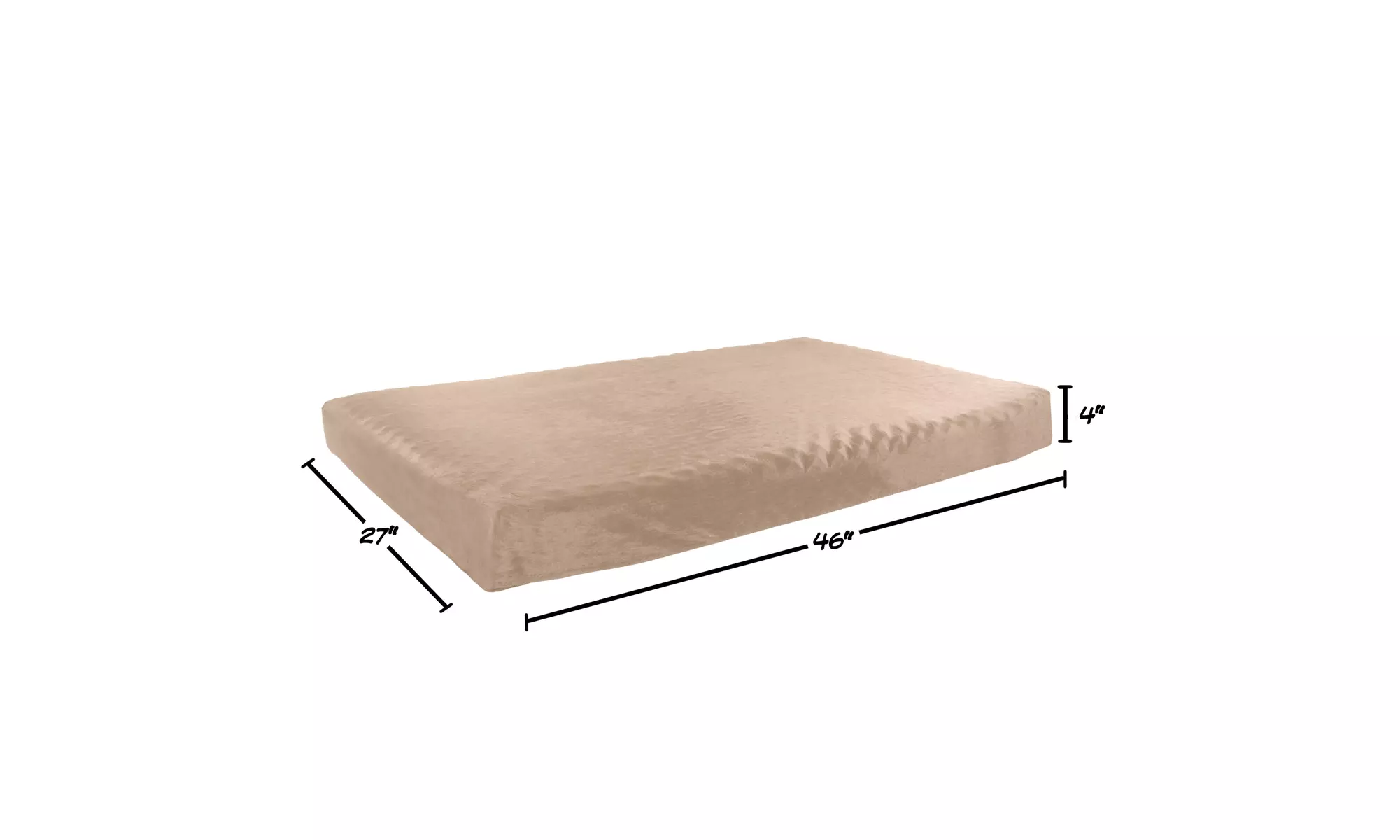 Large or XL Orthopedic Memory Foam Dog Bed With Removable Cover