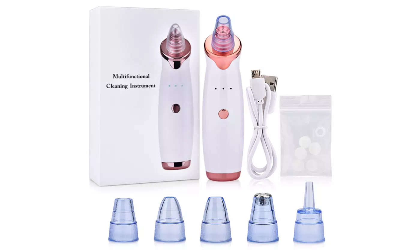 Electric Blackhead Remover Vacuum Facial Pore Cleanser Acne Suction Extractor