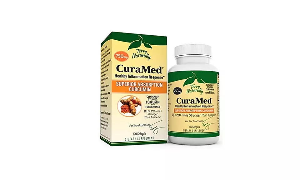 Terry Naturally CuraMed 120 Softgels - Superior Absorption BCM-95 Curcumin - Primary Image