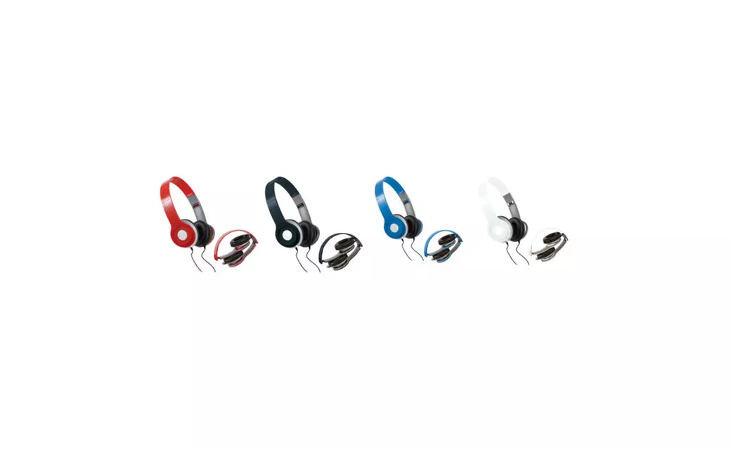 Jamsonic HD Proplus Foldable Solo DJ Style Headphones - 2 Pack - Primary Image
