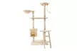 60" Solid Cute Sisal Rope Plush Cat Climb Tree Cat Tower Beige - Second Medium