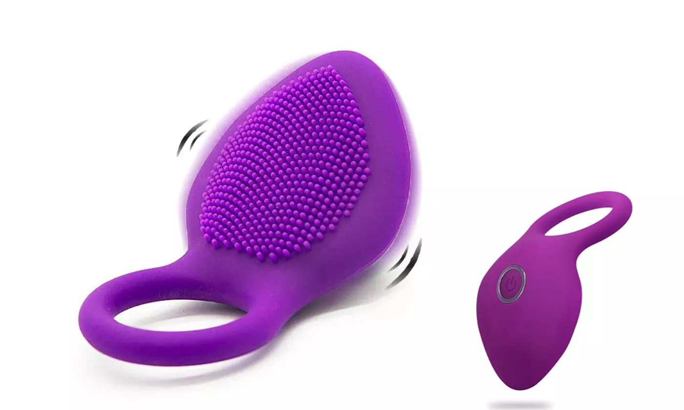 Strong 10 Speed Couple Vibrator C Ring Brush Clitoral Stimulating Massager - Second Medium