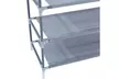 Simple Assembly 5 Tiers Non-woven Fabric Shoe Rack with Handle Gray - Second Medium
