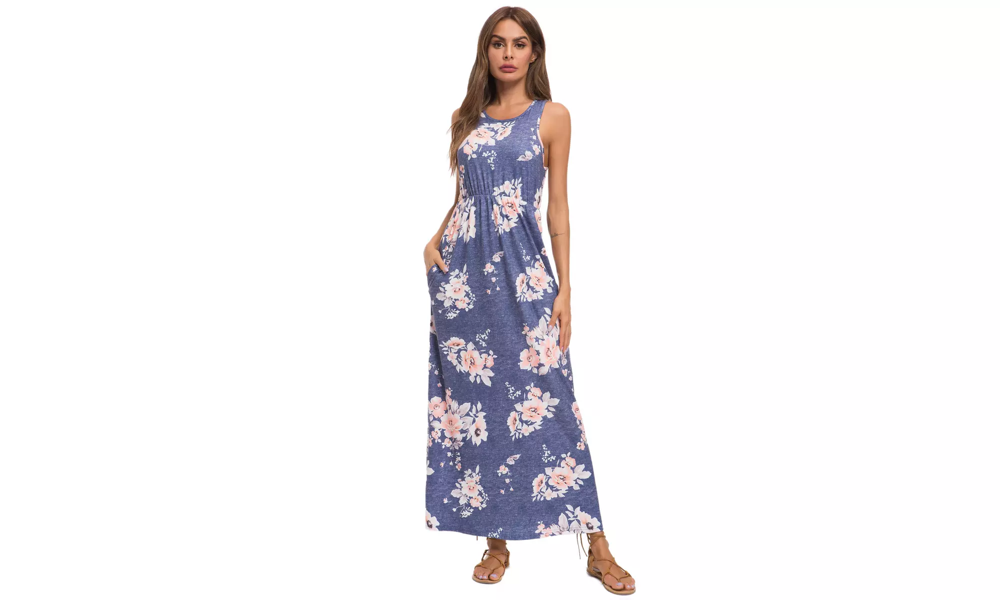 Women's Maxi Floral Dress - Second Medium