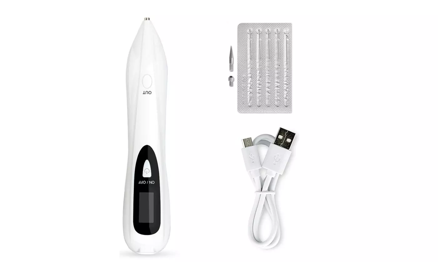Electric LCD Laser Mole Freckle Warts Dot Dark Spot Removal Pen Remover Eraser - Second Medium