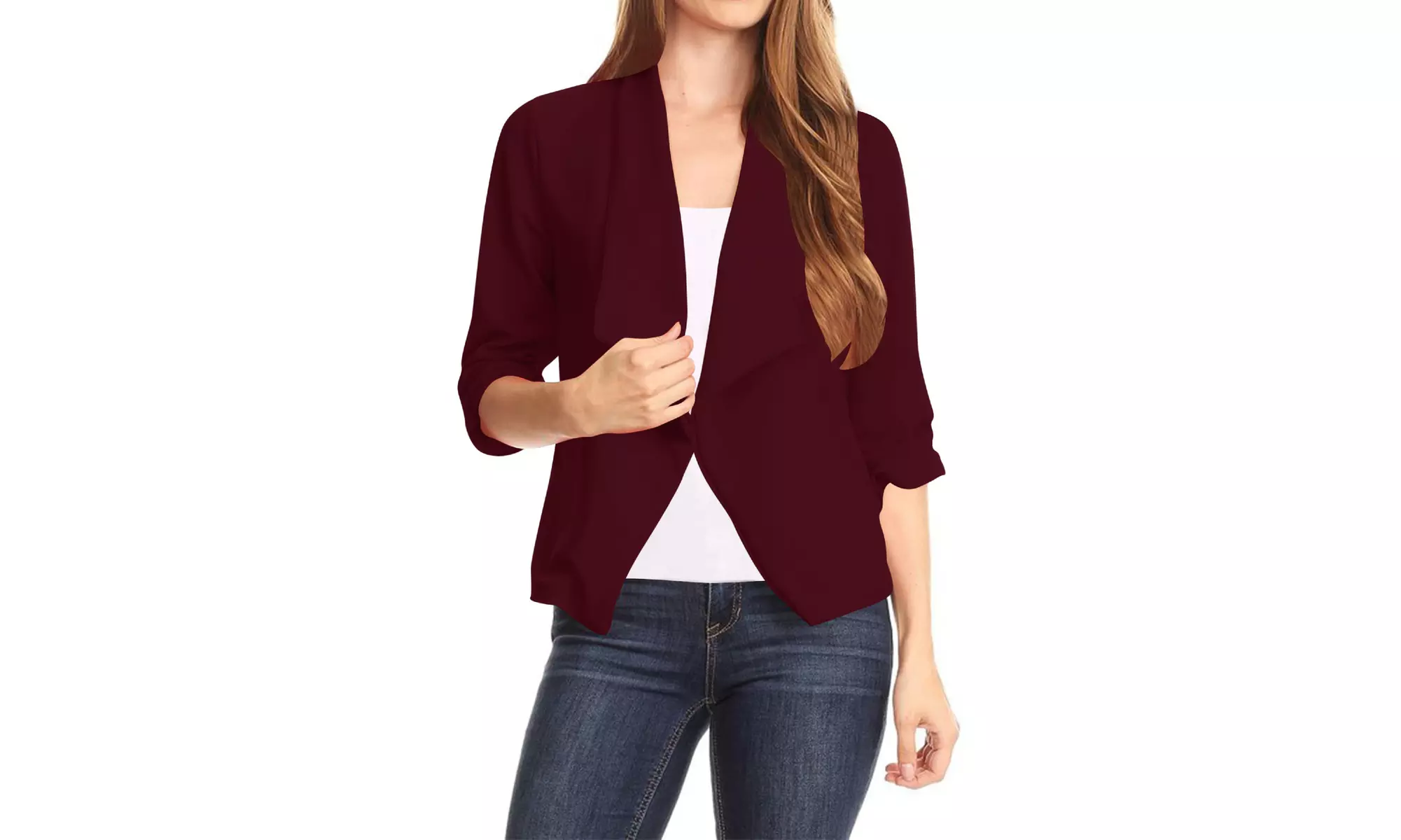 Women's Casual Office Wear Basic Solid Blazer Jacket