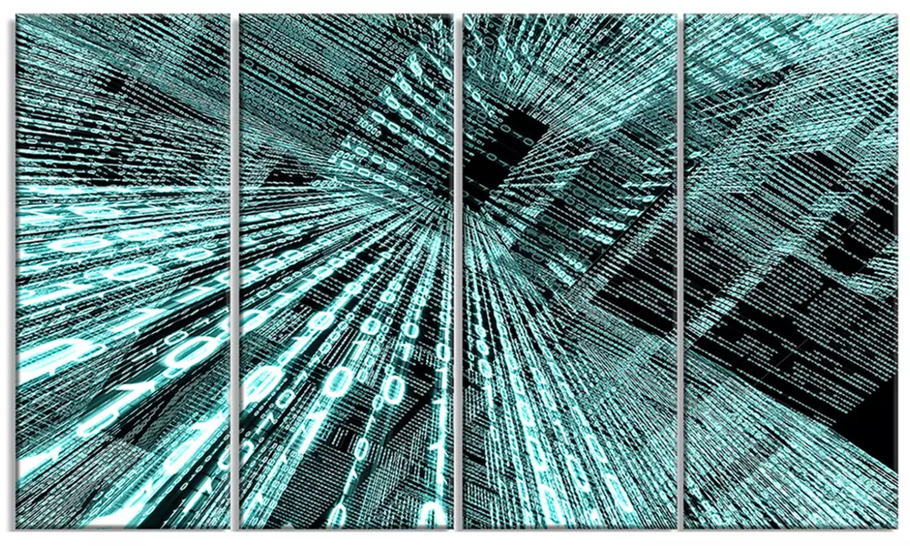 Binary Code - Contemporary Art Aluminium Artwork - Primary Image