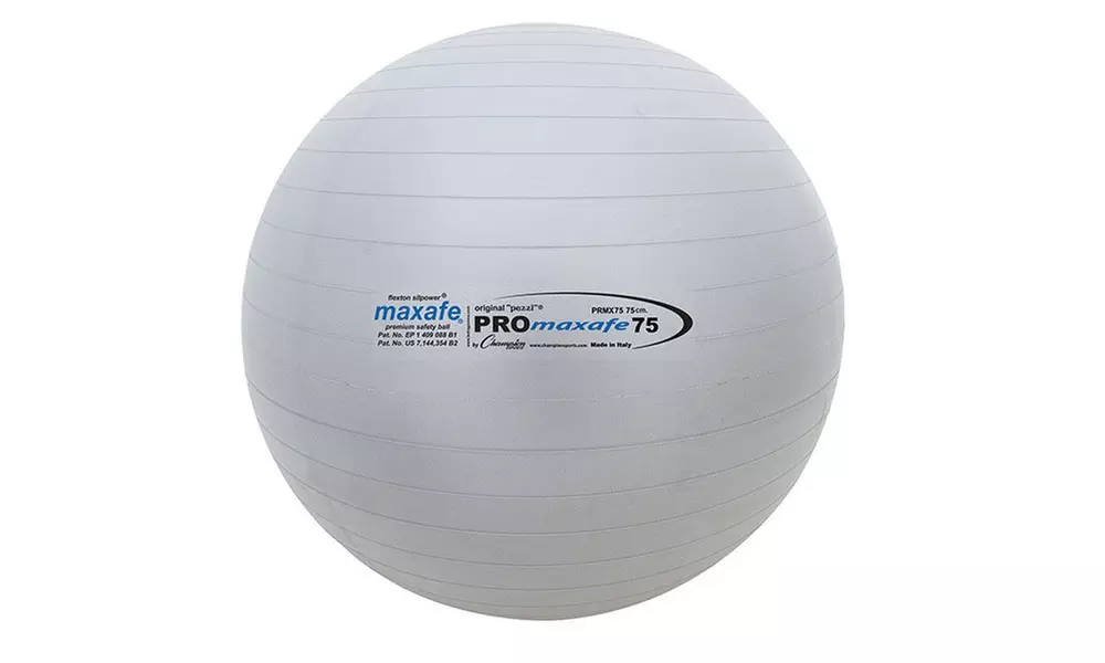 Champion Sports PRX75 30 in. Pro Maxafe Training & Exercise Ball Metallic Grey - Primary Image