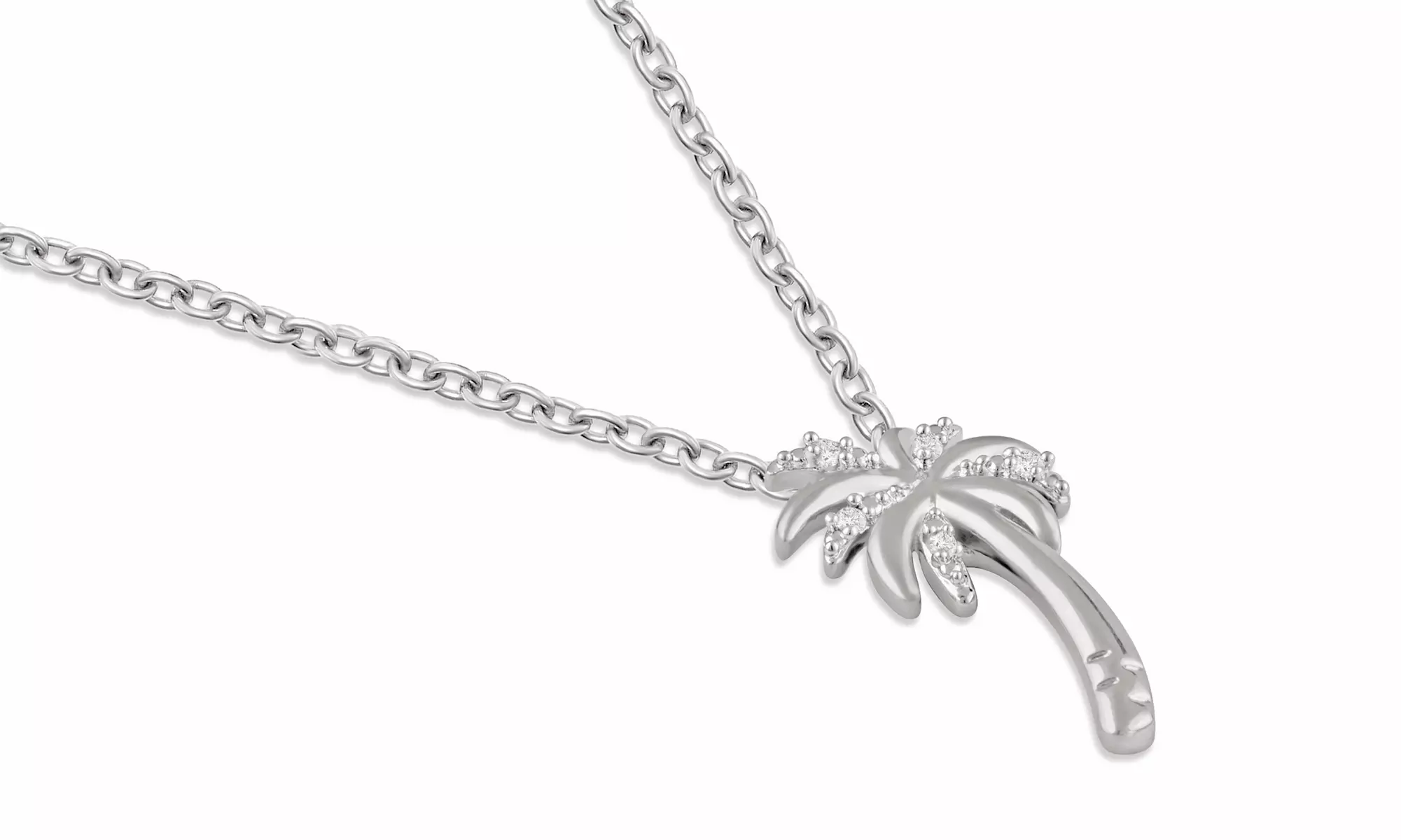 Diamond Accent Palm Tree Pendant By DiamondMuse