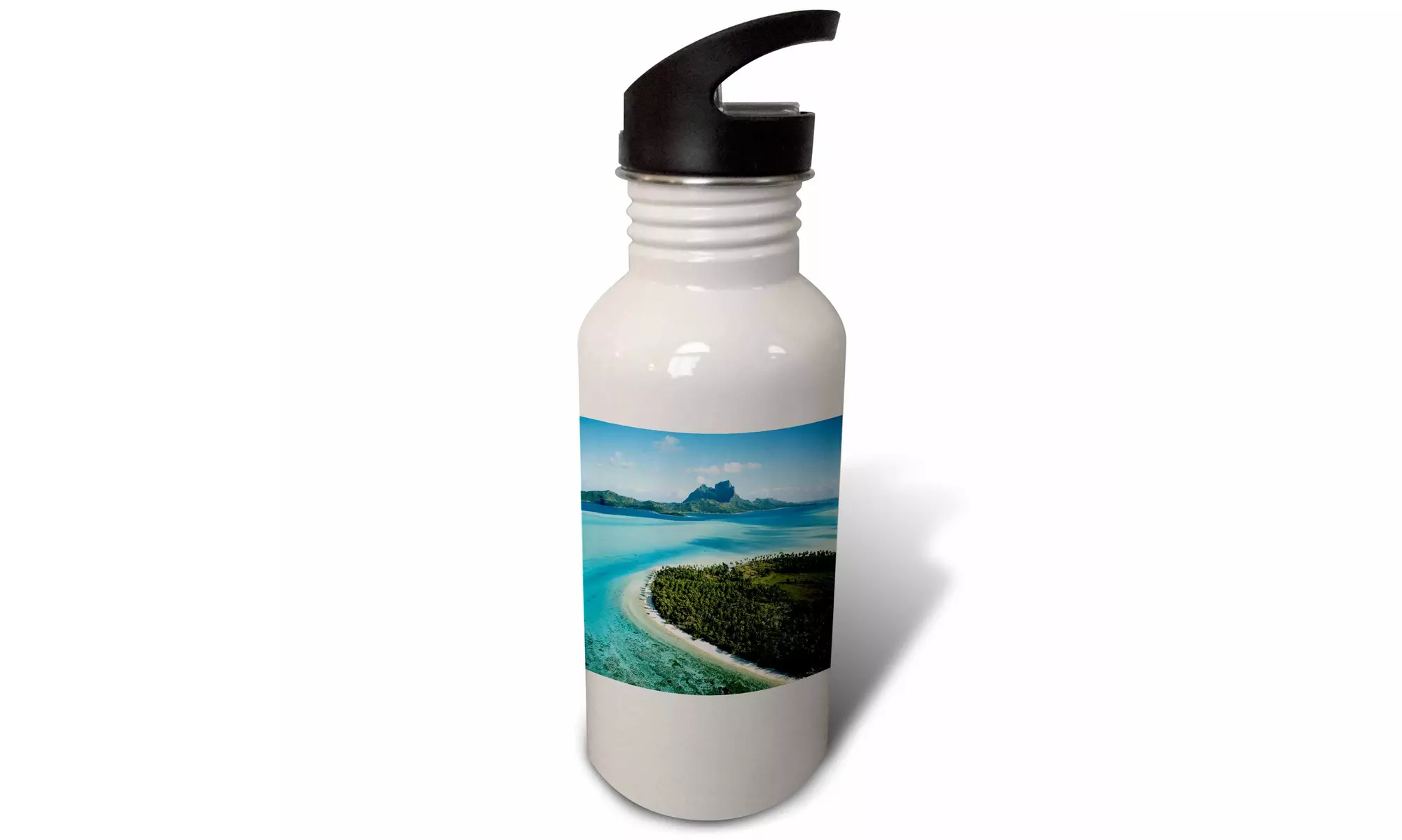  Straw Water Bottle French Polynesia, Tahiti, Bora Bora, Island  - Primary Image