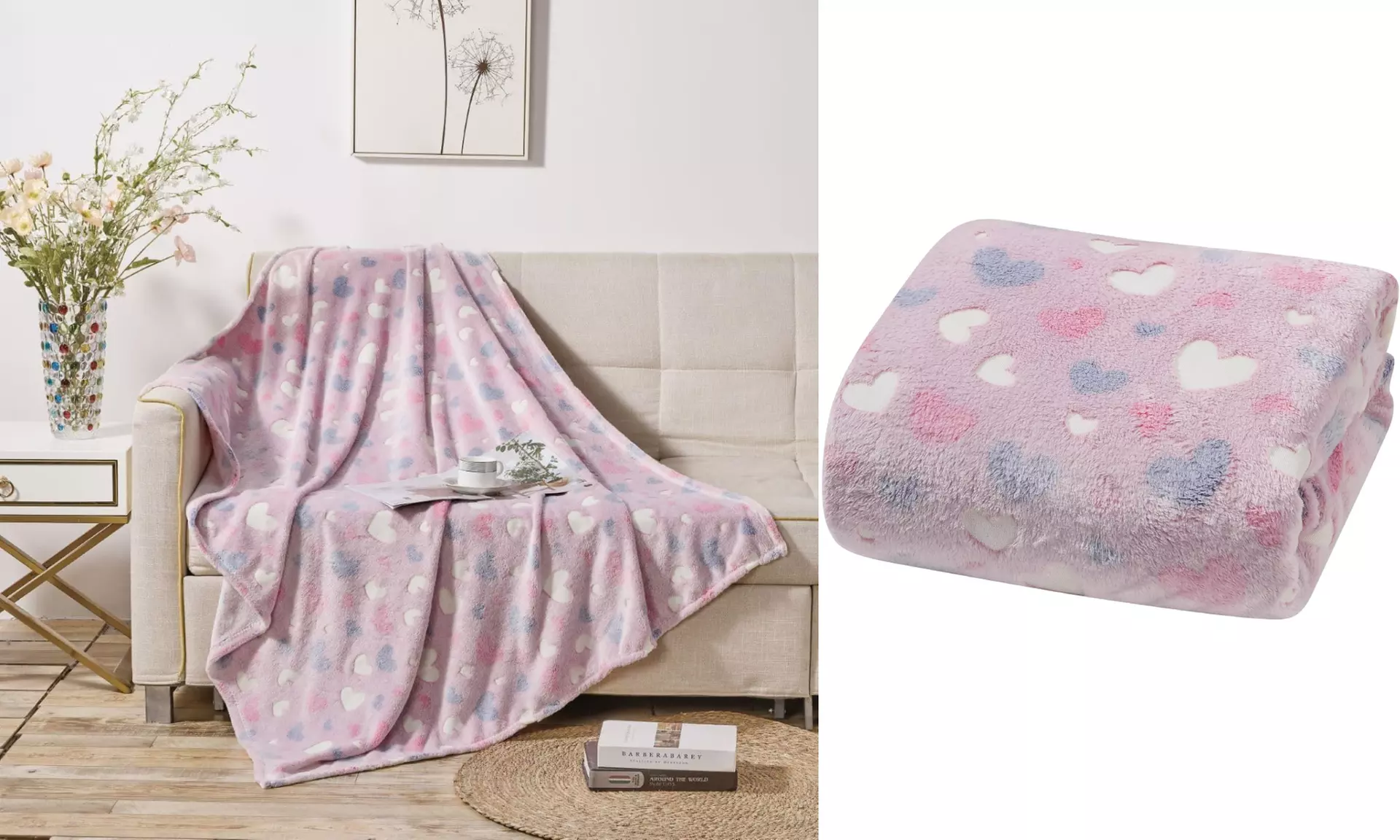 Glow-in-the-Dark 50" x 60" Throw Blankets